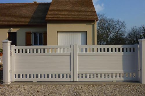 Einflügeliges Tor - Séduction - GYT - rechts / PVC / Lamellen