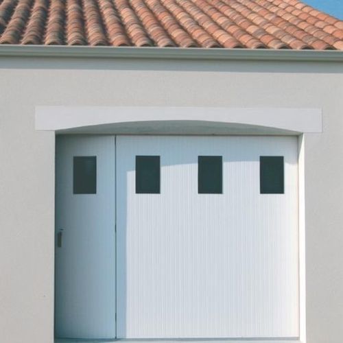 Schiebetor für Garage - Classique & Intemporel - GYT - Aluminium / PVC / automatisch