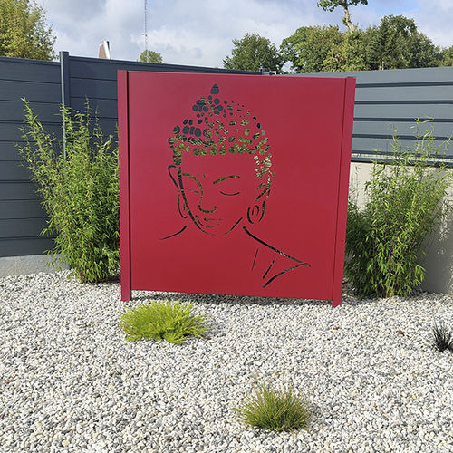 Dekorplatte für Bauanwendungen - Ambellya Boudha - GYT - zur Außenraumgestaltung / Aluminium / texturiert