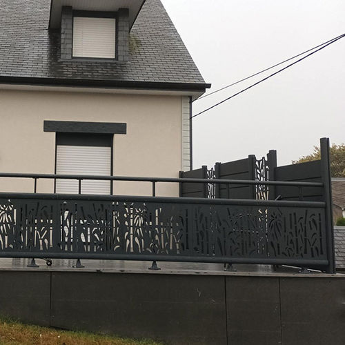 Aluminium-Geländer - Ambellya Bambou - GYT - Platten / laserbearbeitet / für Außenbereich