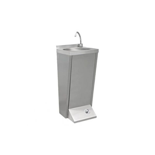 Bodenstehendes Handwaschbecken - FOOT - Jimo Cooling Technology - quadratisch / Edelstahl / für Profiküchen