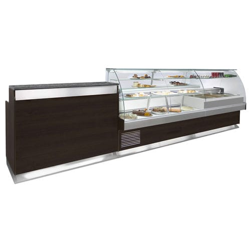 Verkaufskühlvitrine - APOLLO - Jimo Cooling Technology - für Restaurants / mit Licht / maßgefertigt