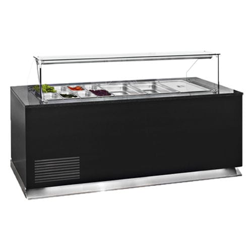 Zubereitungstisch für Sandwich - APOLLO - Jimo Cooling Technology - Glas / Edelstahl / Granit