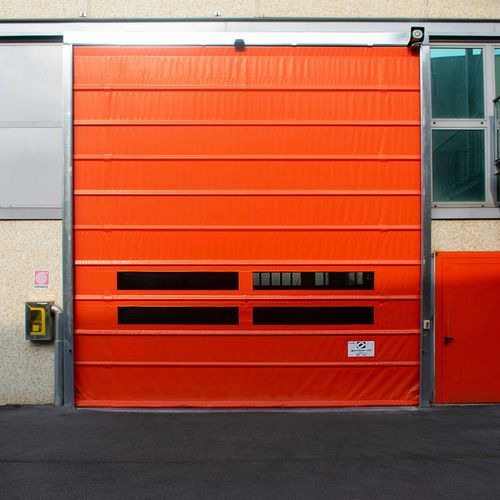 Falthebe-Industrietor - E12 - Apostoli Daniele - galvanisiertem Stahl / PVC / automatisch