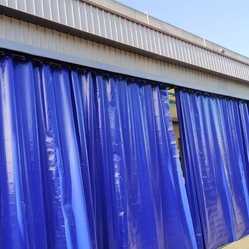 Festinstallierte Trennwand - PARTITION CLOTHS - Apostoli Daniele - Schiebe / Stahl / PVC