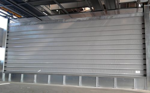 Industrie-Rolltor - REVERSO - Apostoli Daniele - Falthebe / galvanisiertem Stahl / PVC