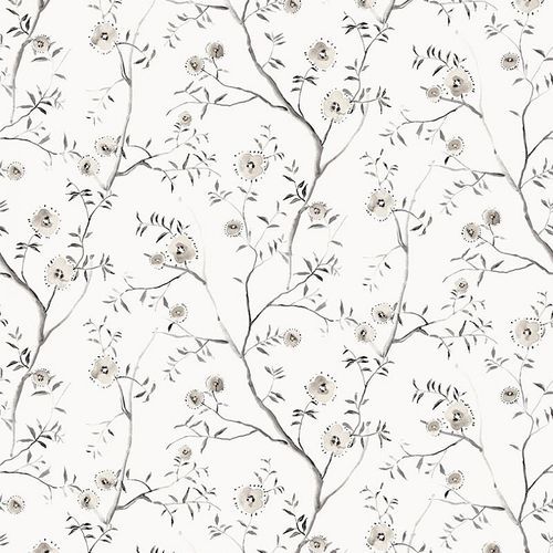 Moderne Tapete - SARI ROCK - Masureel Distribution BVBA - Blumenmotiv / Vlies / waschbar