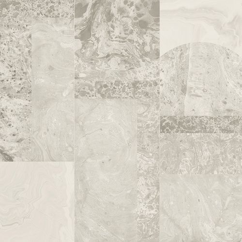 Moderne Tapete - ALICANTE WHITE - Masureel Distribution BVBA - einfarbig / Marmoroptik / Vlies