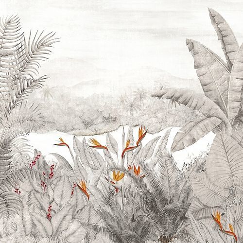 Moderne Tapete - RAINFOREST NIGHT - Masureel Distribution BVBA - Vinyl / Blumenmotiv / Panorama