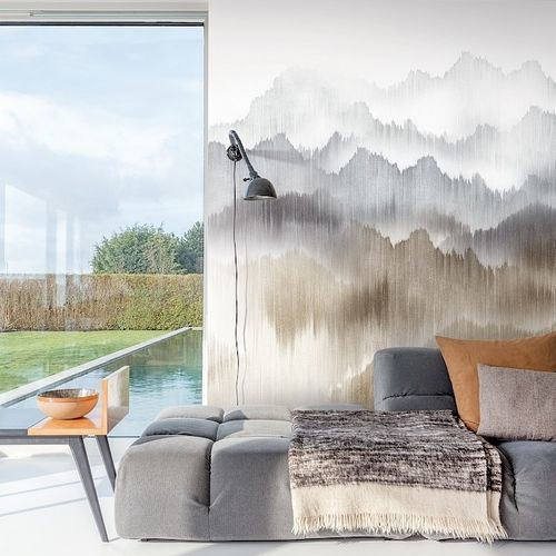 Moderne Tapete - VISTA MIST - Masureel Distribution BVBA - Stoff / Naturmotiv / Panorama