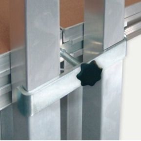 Befestigungssystem / galvanisiertem Stahl - Mott Mobile Systeme GmbH &Co. KG - für Geländer / für Boden / präfabriziert