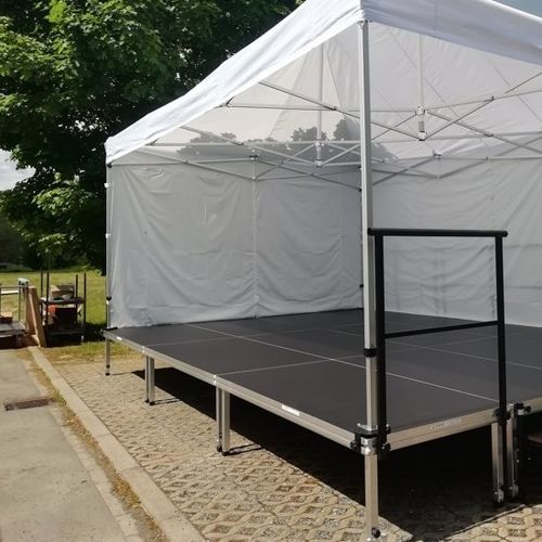 Stahlgeländer - 18690 - Mott Mobile Systeme GmbH &Co. KG - galvanisiertem Stahl / mit Stangen / für Außenbereich