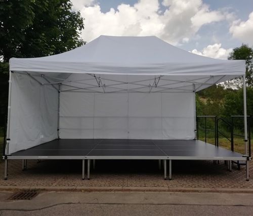 Rechteckiges Festzelt - Mott Mobile Systeme GmbH &Co. KG - PVC / anodisiertes Aluminium / zusammenklappbar