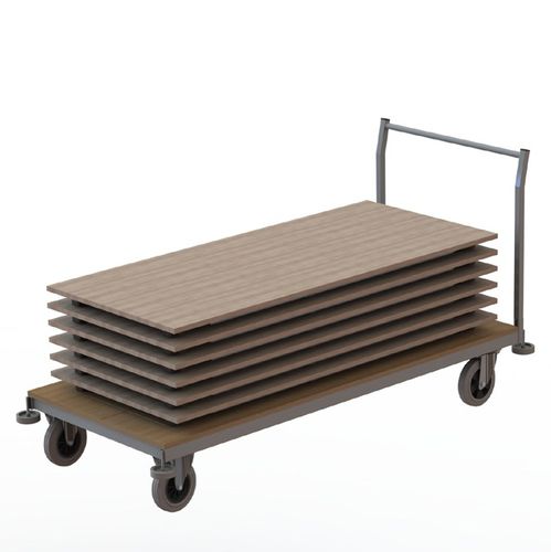 Wagen / fur Tisch-Transport - HORIZONTAL CLASSIC - Mott Mobile Systeme GmbH &Co. KG - für Gewerbegebrauch / thermolackierter Stahl
