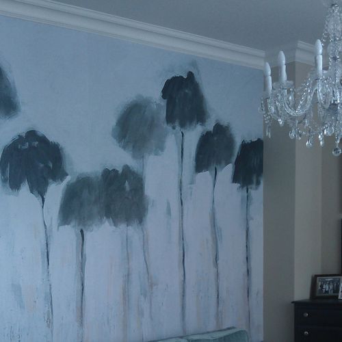 Tapete / originelles Design - REFLEJOS - Maison Lévy - Stoff / Naturmotiv / bedruckt