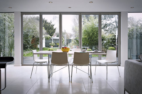 Schiebe-Stapel-Terrassentür - PARTERRE : BAGLIORE - Frigerio Living - Aluminium / mit Doppelverglasung