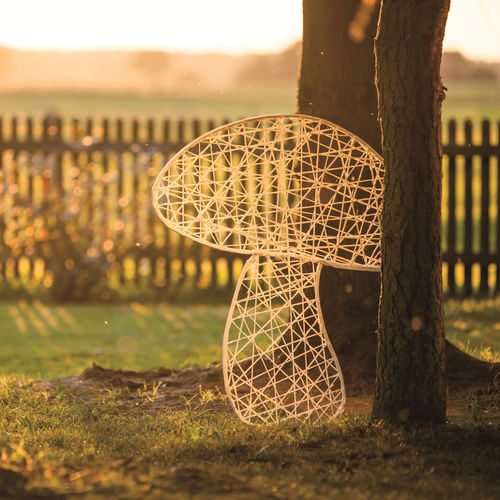 Glasfaser-Skulptur - MUSHROOM 2D - Terra Group - für Außenbereich / Garten / musikalisch