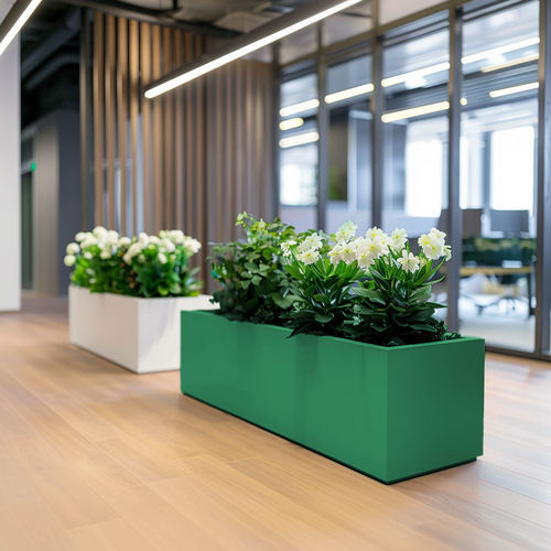 Glasfaser-Pflanzkübel - Longo  - Terra Group - rechteckig / in Würfelform / modern