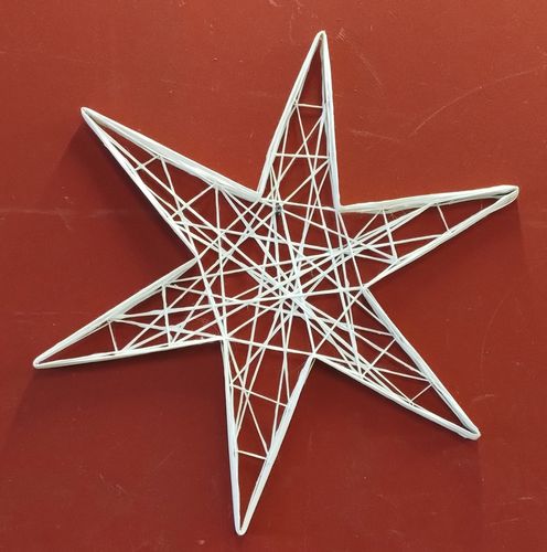 Glasfaser-Weihnachtsdekoration - 2D Star 6&7 Arms - Terra Group - für öffentliche Bereiche / für Wohnhaus / für öffentliche Einrichtungen