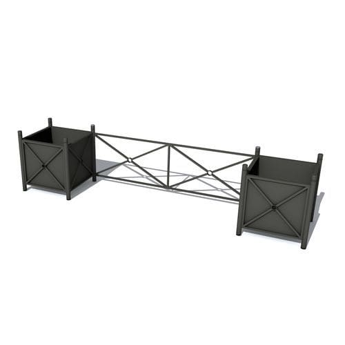 Geländer / galvanisiertem Stahl - Urbana XL - Terra Group - mit Stangen / für Außenbereich / für öffentliche Bereiche