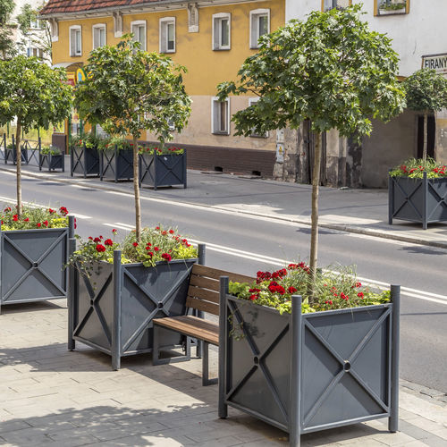 Pflanzkübel für Orangerie / galvanisiertem Stahl - Terra Group