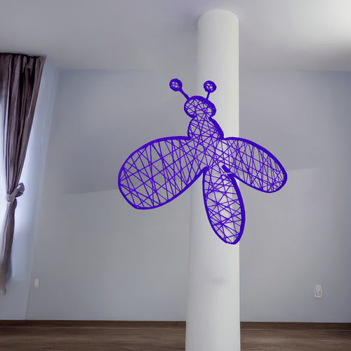 Glasfaser-Skulptur - BEE 2D - Terra Group - für Außenbereich / Wand / Garten