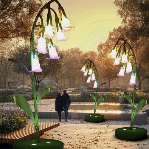 Dekorskulptur - 3D Lily of the Valley - Terra Group - für Außenbereich / für Straße / beleuchtende