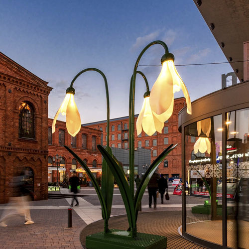 Kunstinstallation für Außenbereich - 3D Snowdrop - Terra Group - Dekor / für Straße / beleuchtende
