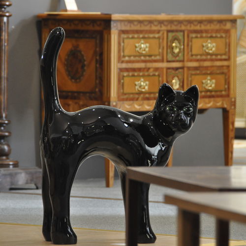 Glasfaser-Skulptur - CAT - Terra Group - für Außenbereich / Garten / freistehend