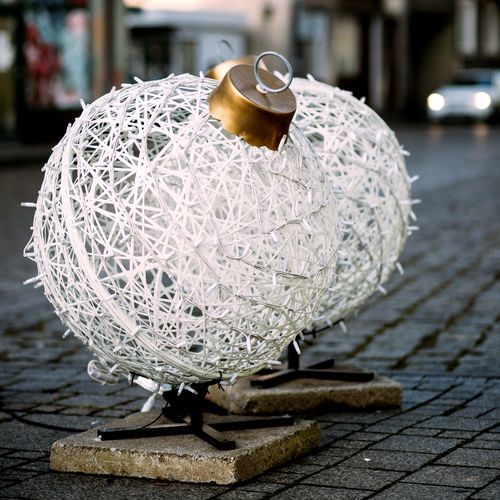 Glasfaser-Weihnachtsdekoration - 3D Openwork Bauble - Terra Group - für öffentliche Bereiche / für Wohnhaus / für öffentliche Einrichtungen