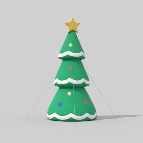 PVC-Weihnachtsbaum - Christmas tree XXL - Terra Group - für öffentliche Bereiche / wasserdicht
