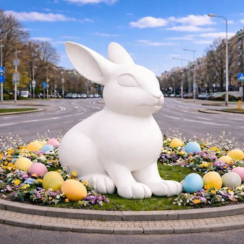 Glasfaser-Skulptur - Fiberglass Figures - Terra Group - Polyester / für Außenbereich / bodenstehend