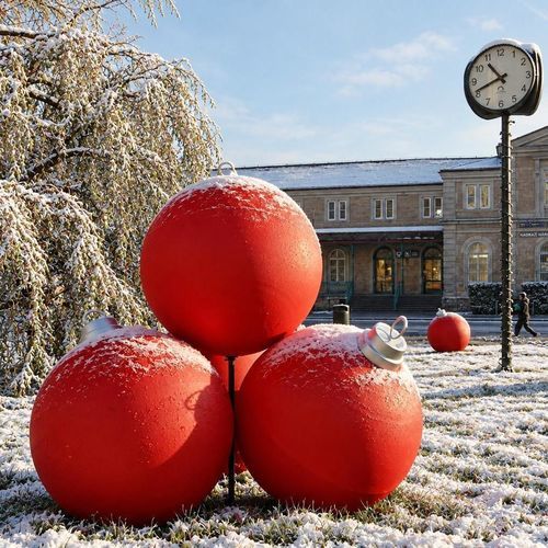 Polyethylen-Skulptur - ∅800 - Terra Group - für Außenbereich / bodenstehend / für Gewerbegebrauch