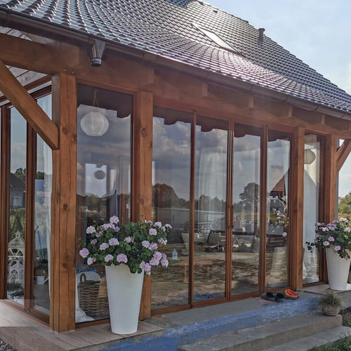 Selbsttragende Veranda - TRZCIANKA - Copal - Glas / Aluminium