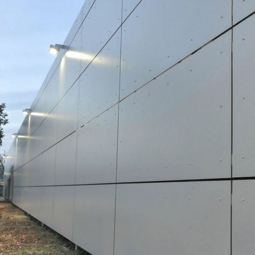 Paneel-Fassadenverkleidung - PIŁA - Copal - Aluminium / glatt / Metalloptik
