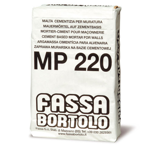 Montagemörtel - MP 220 - Fassa Bortolo - für Beton / für Mauerwerk / für Zement