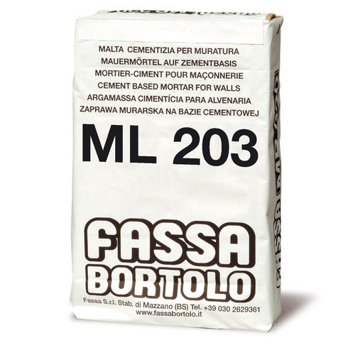 Dichtungsmörtel - ML 203 - Fassa Bortolo - Montage / für Mauerwerk / für Zement