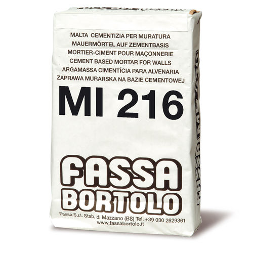 Dichtungsmörtel - MI 216 - Fassa Bortolo - Montage / für Mauerwerk / für Zement