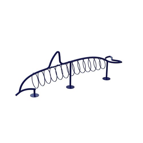Bodenstehender Fahrradständer - DOLPHIN - Madrax - originelles Design / für öffentliche Bereiche / pulverbeschichteter Stahl