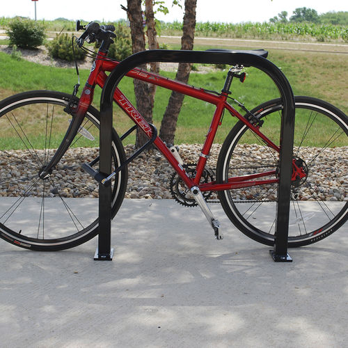 Bodenstehender Fahrradständer - SQUARE UX - Madrax - gesichert / für öffentliche Bereiche / galvanisiertem Stahl