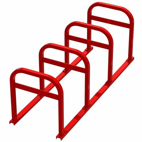 Bodenstehender Fahrradständer - SQUARE UX ON RAILS - Madrax - gesichert / für öffentliche Bereiche / galvanisiertem Stahl