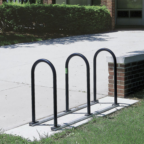 Bodenstehender Fahrradständer - U-TWO - Madrax - gesichert / für öffentliche Bereiche / galvanisiertem Stahl