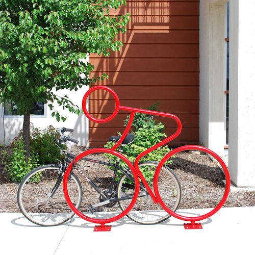 Bodenstehender Fahrradständer - ADVOCATE™ - Madrax - originelles Design / für öffentliche Bereiche / galvanisiertem Stahl