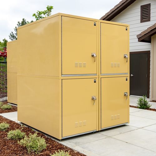 Gesicherter Fahrradunterstand - MadLocker™ : ML2 - Madrax - modular / Stahl / für öffentliche Bereiche