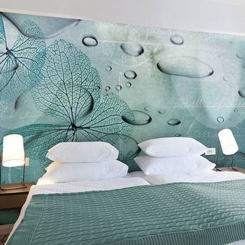 Moderne Tapete - WATER FLOWERS - N.O.W. Edizioni - Blumenmotiv / bedruckt