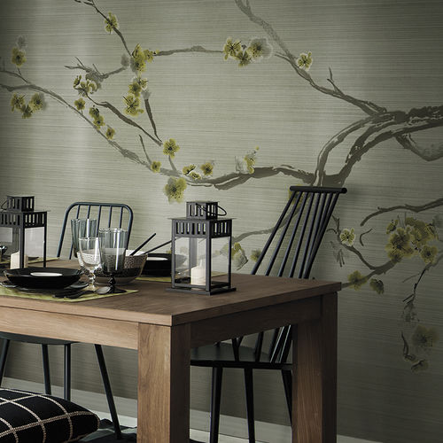 Moderne Tapete - SAKURA - N.O.W. Edizioni - Blumenmotive / bedruckt