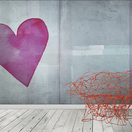 Moderne Tapete - LOVE PAINT - N.O.W. Edizioni - Motiv / bedruckt