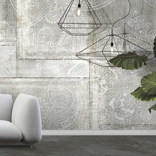 Moderne Tapete - VELVET - N.O.W. Edizioni - Damast-Motiv / bedruckt