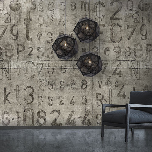 Moderne Tapete - TYPO - N.O.W. Edizioni - Motiv / bedruckt / mit Text