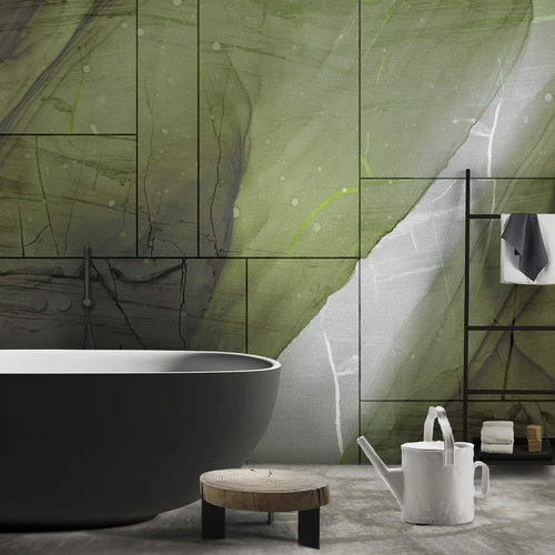 Moderne Tapete - RAINDROP - N.O.W. Edizioni - Panorama / mit geometrischen Motiven / Fliesenoptik